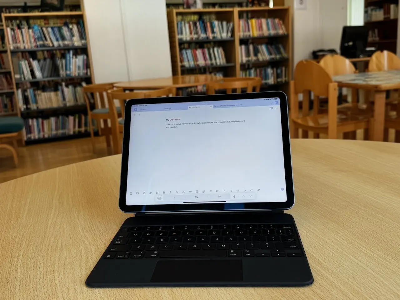 Personal Retreat at Library